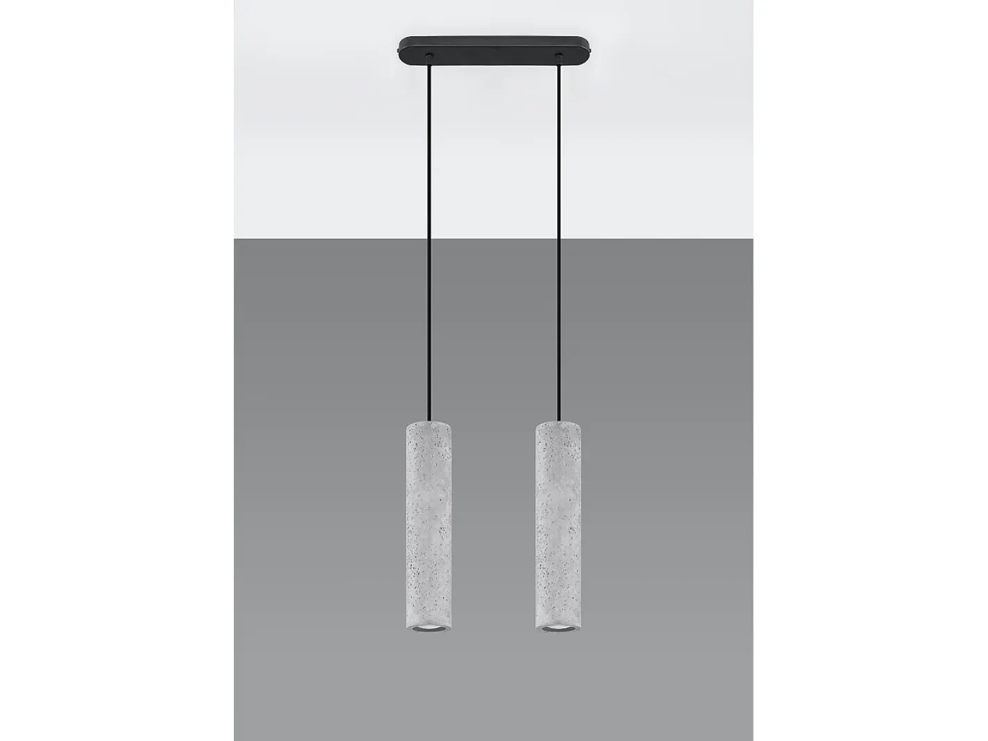 Clearance Sollux Lighting Sospensione Twin Grigio Chiaro GU10 Lámpara colgante Twin claro GU10 Gris