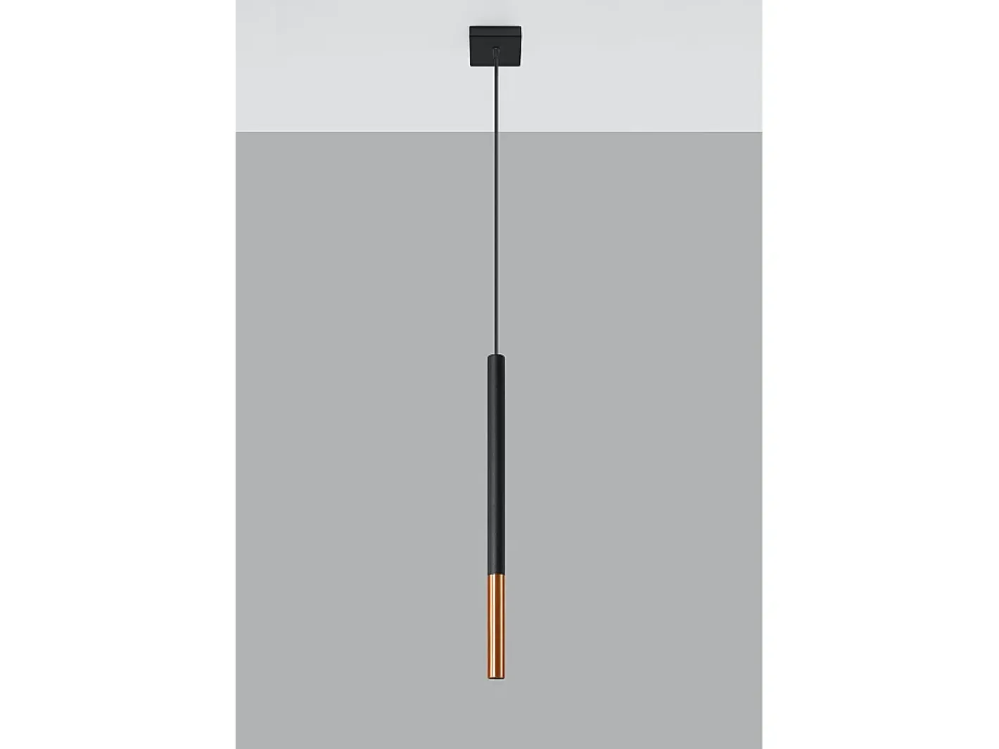 Sollux Lighting Sottile Lampada a Sospensione 8 cm Nera, Rame G9 Lámpara Colgante Slim 8cm , Cobre G9 Negro Online