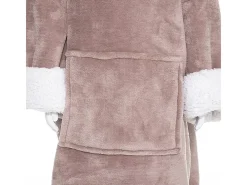 Atmosphera for Kids Ropa De Casa-Sudadera Manta Infantil Unicornio con Capucha Suave y Cálida 60x95 cm con Bolsillo Frontal Rosa