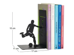 Balvi Sujetos de metal Sport Footballer Negro Discount