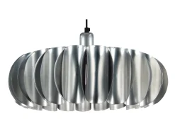 TOSEL Lámpara Suspendida-Suspensión , metal,Aluminio ,A80xD 40x P 40cm Plateado