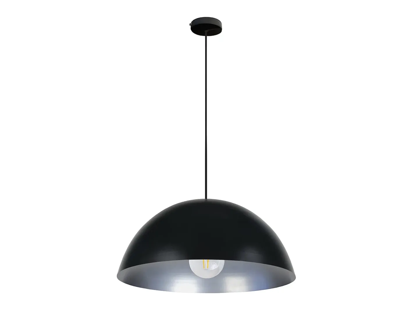 TOSEL Lámpara Suspendida-Suspensión , metal, ,A78xD42,5x P 42,5cm Negro