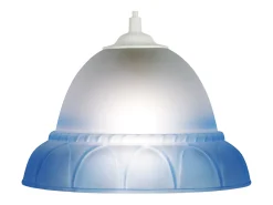 TOSEL Suspensión , vidrio, ,A70xD20xP20cm Azul Online
