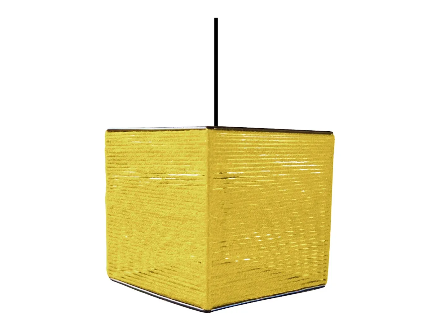 TOSEL Lámpara Suspendida-Suspensión ,fibre ,,A90x D16xP16cm Amarillo