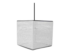 TOSEL Lámpara Suspendida-Suspensión ,fibre ,,A90xD 16xP16cm Blanco