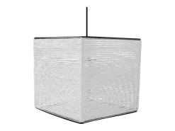TOSEL Lámpara Suspendida-Suspensión ,fibre ,,A90xD25xP25cm Blanco