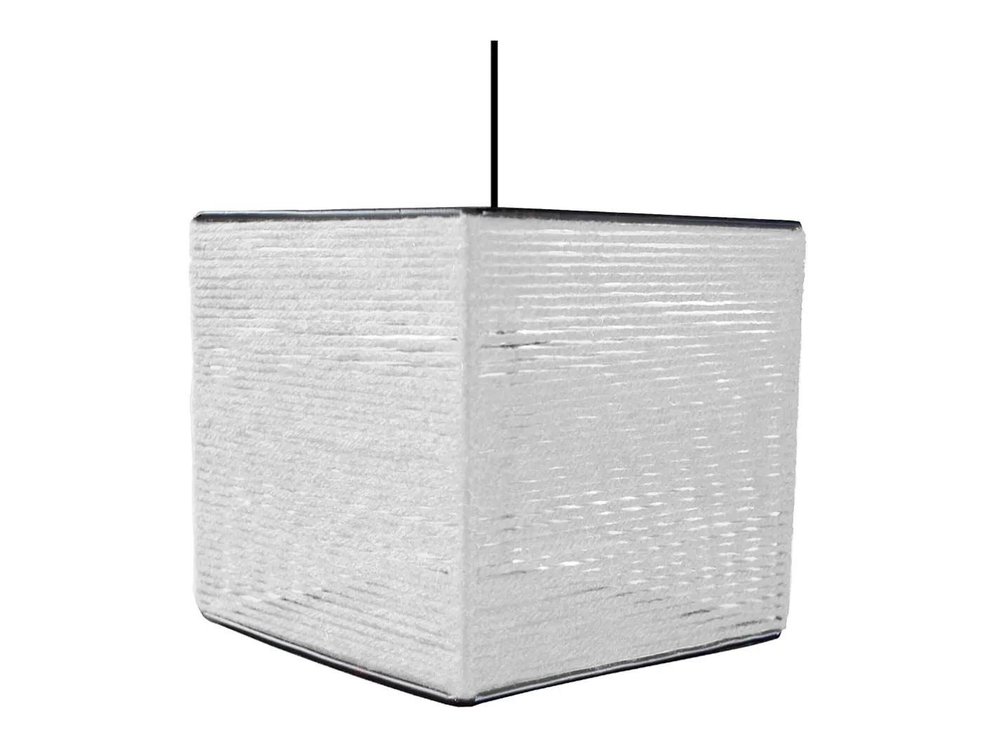 TOSEL Lámpara Suspendida-Suspensión ,fibre ,,A90xD25xP25cm Blanco
