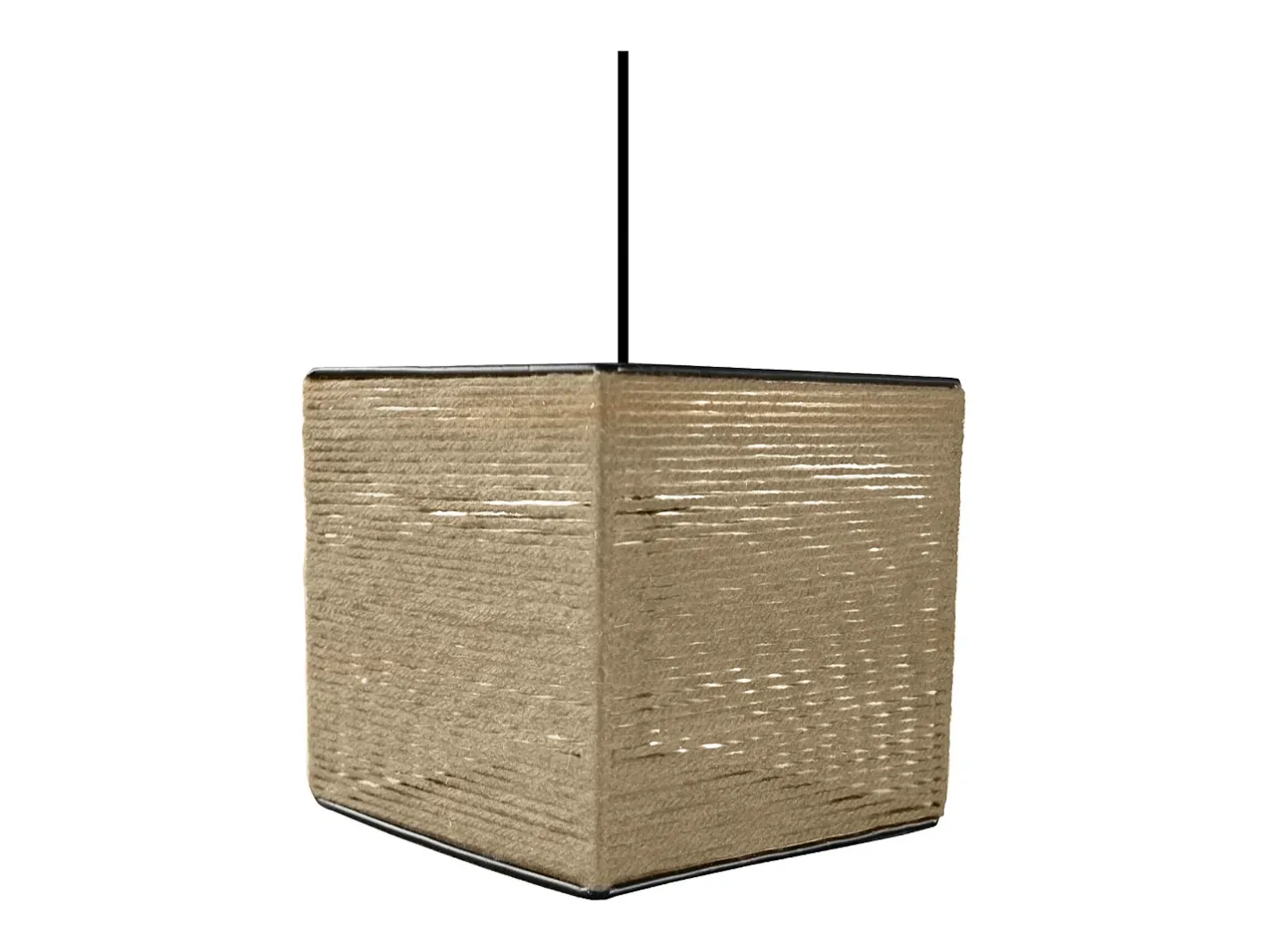 Sale TOSEL Suspensión ,fibre ,natural,A 90x D16xP16cm Color natural claro