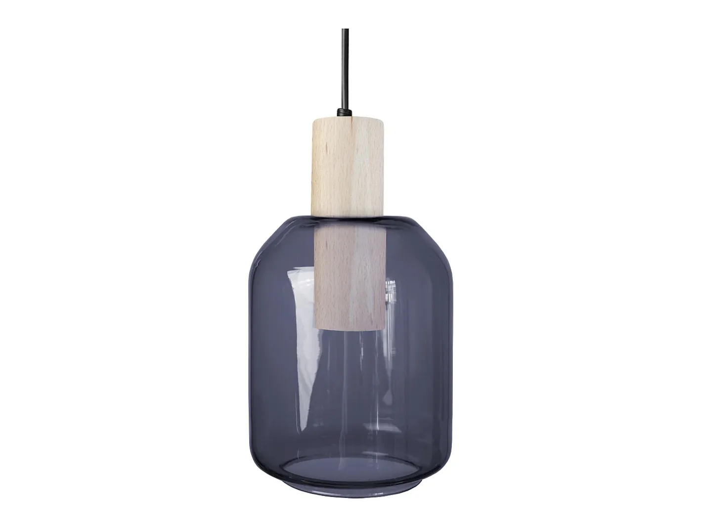 TOSEL Lámpara Suspendida-Suspensión ,madera, , A100xD14xP 14cm Azul