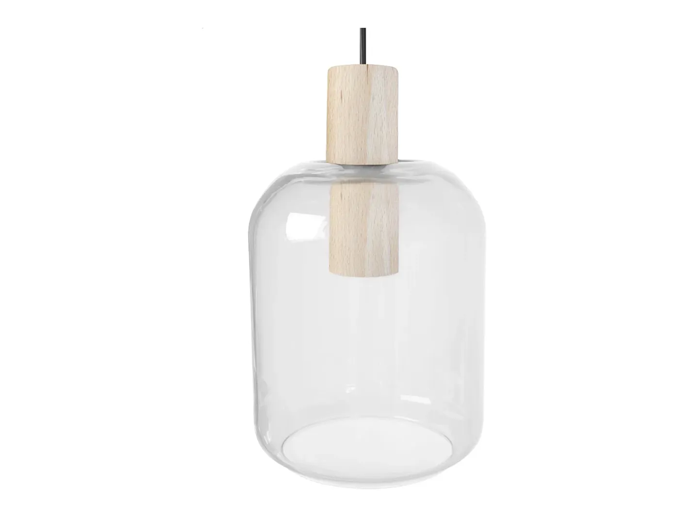 TOSEL Suspensión ,madera,natural,A100xD 16x P 16cm Color natural claro Clearance
