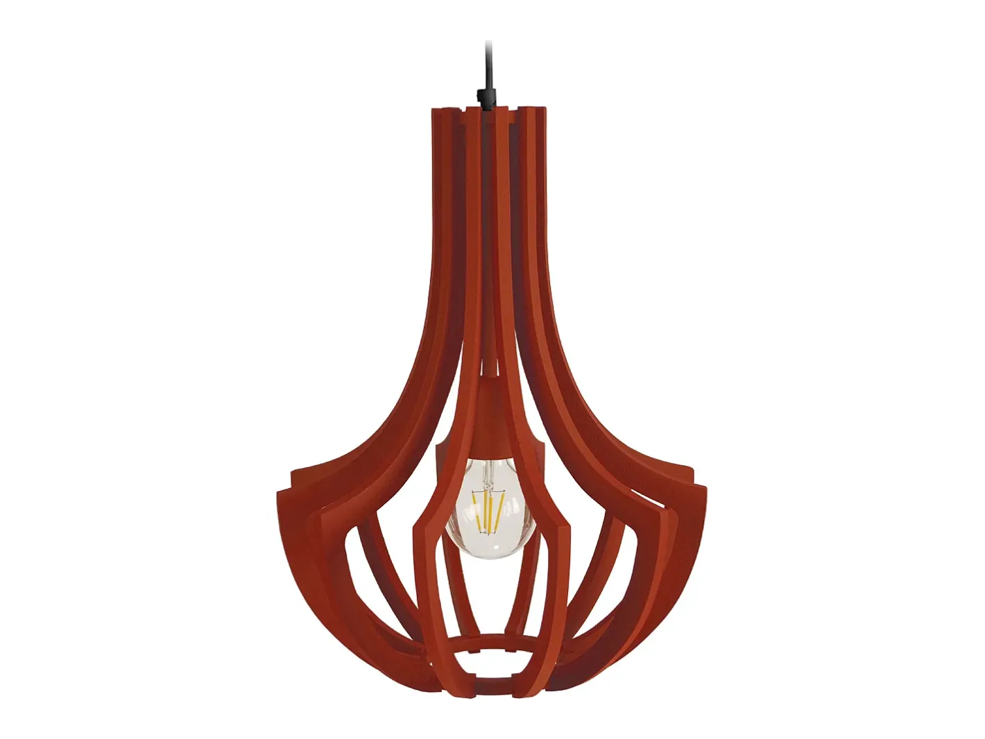 TOSEL Suspensión ,madera,,A107x D 35xP35cm Rojo Clearance