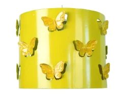 TOSEL Suspensión ,metal, AMARILLO,A 80xD27x P 27cm Amarillo claro Discount