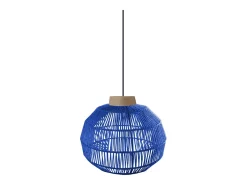 TOSEL Suspensión ,metal, fibra, ,A90xD25x P25cm Azul Clearance