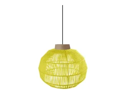 TOSEL Lámpara Suspendida-Suspensión ,metal, fibra,,A90xD32x P 32cm Amarillo