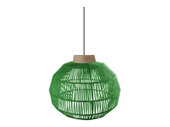 TOSEL Suspensión ,metal, fibra,natural,A90xD40xP 40cm Color natural claro Clearance