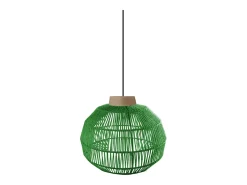 TOSEL Suspensión ,metal, fibra,natural,A90xD25xP 25cm Color natural claro Discount