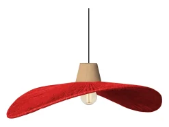 Sale TOSEL Suspensión ,metal, fibra,,A70xD 44xP50cm Rojo