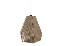 New TOSEL Suspensión ,metal, fibra,natural,A90x D30xP30cm Color natural claro