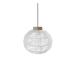 Hot TOSEL Suspensión ,metal, fibra,,A90xD 32xP32cm Blanco