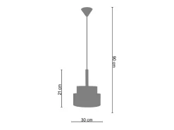 Sale TOSEL Suspensión ,metal, fibra,,A85xD30xP30cm Amarillo