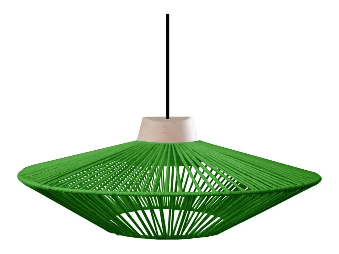 TOSEL Suspensión ,metal, fibra,natural,A90xD60xP60cm Color natural claro