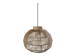TOSEL Suspensión ,metal, fibra,natural,A90x D32xP32 cm Color natural claro Online