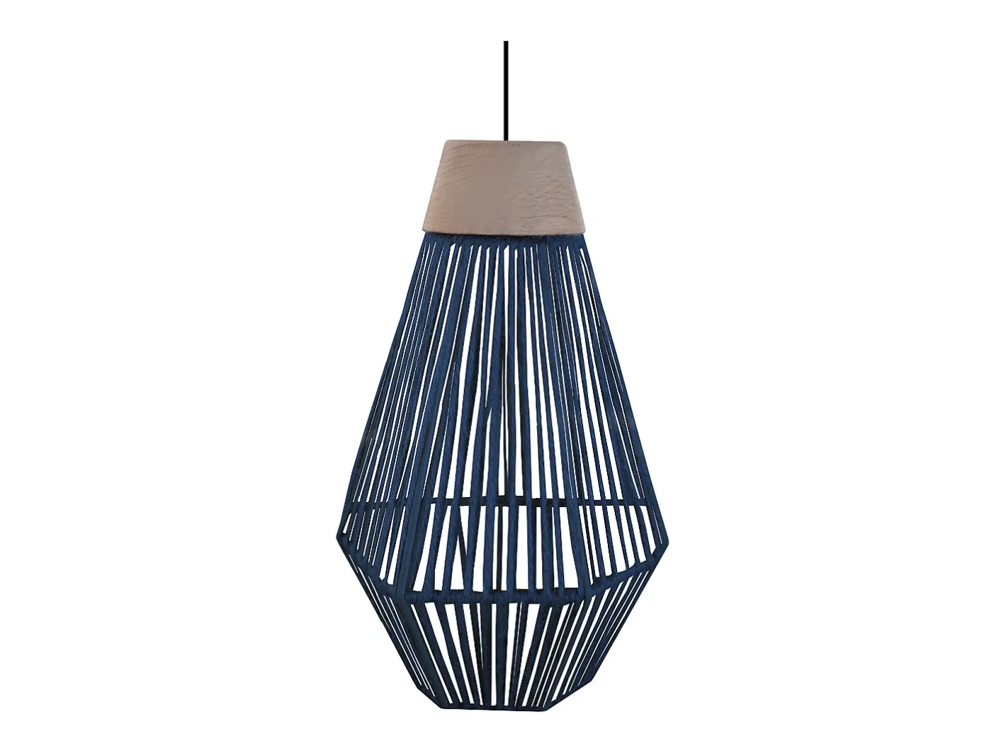 Sale TOSEL Suspensión ,metal, fibra, ,A80xD 16xP16cm Azul
