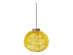TOSEL Suspensión ,metal, fibra,, A90xD25xP25cm Amarillo Sale