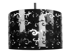 TOSEL Suspensión ,metal , , A 85xD30x P 30cm Negro