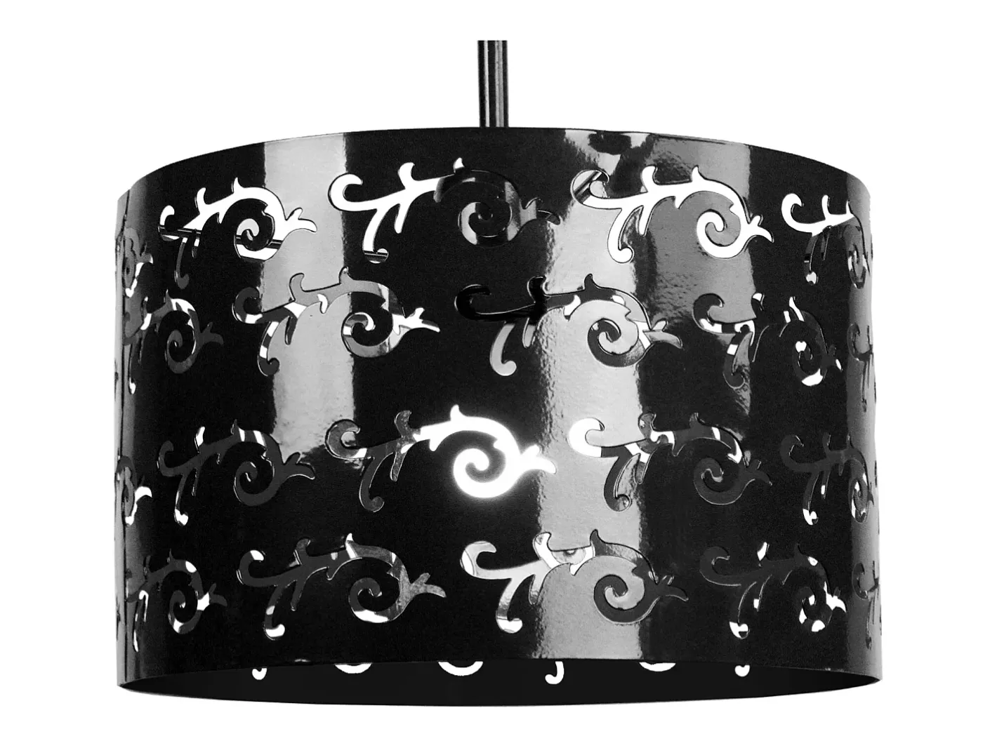 TOSEL Suspensión ,metal , , A 85xD30x P 30cm Negro