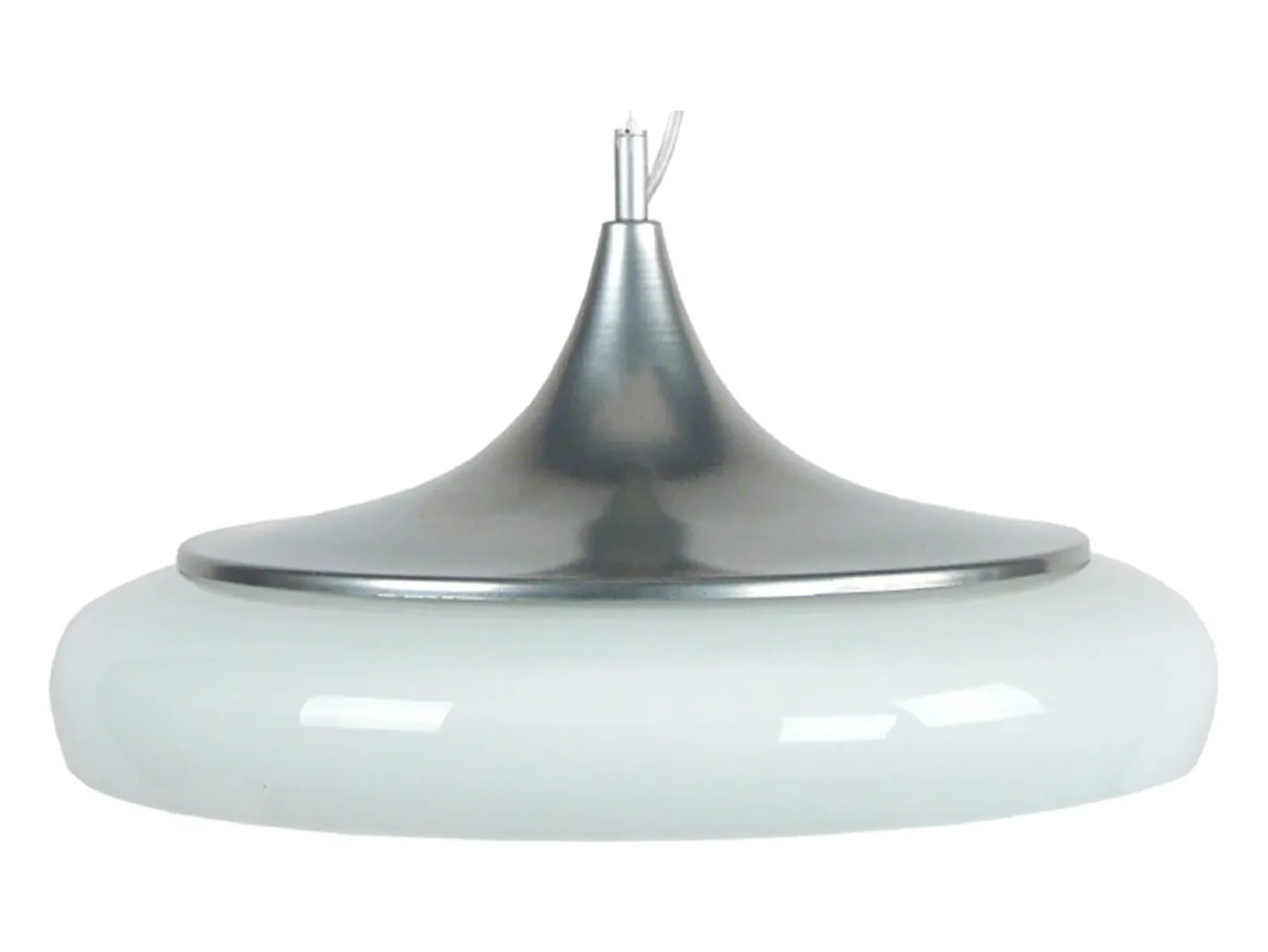 TOSEL Lámpara Suspendida-Suspensión ,metal,Aluminio ,A90xD41xP41cm Blanco / Plateado