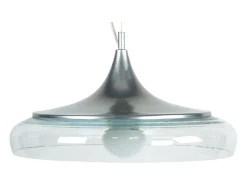 TOSEL Lámpara Suspendida-Suspensión ,metal,Aluminio,A90xD 41xP41cm Transparente / Plateado