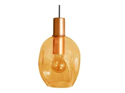 TOSEL Suspensión ,metal,AMARILLO,A100xD20xP20cm Amarillo claro Outlet