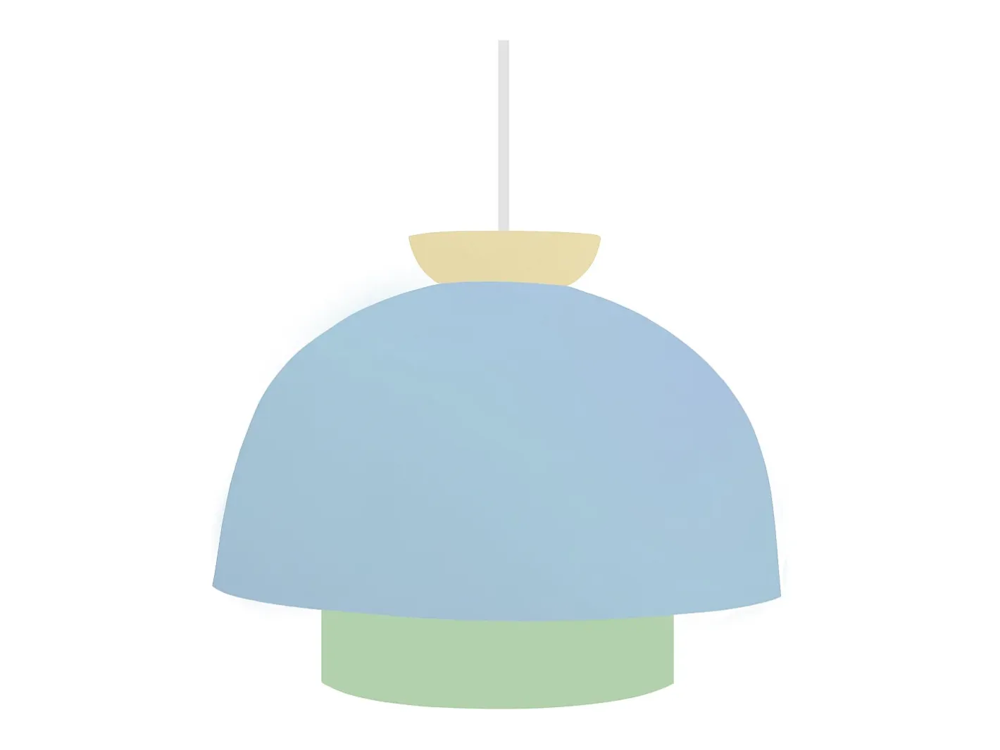 TOSEL Lámpara Suspendida-Suspensión ,metal, ,A110xD24,5xP24,5cm Azul