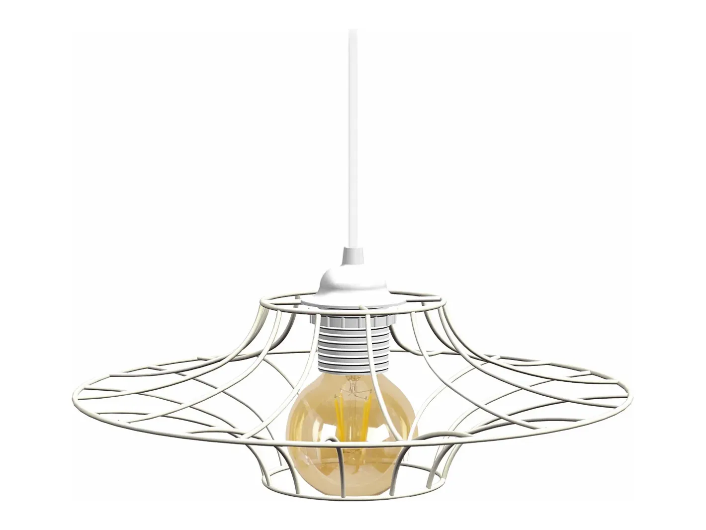 Hot TOSEL Suspensión ,metal,,A 70xD30x P 30cm Blanco