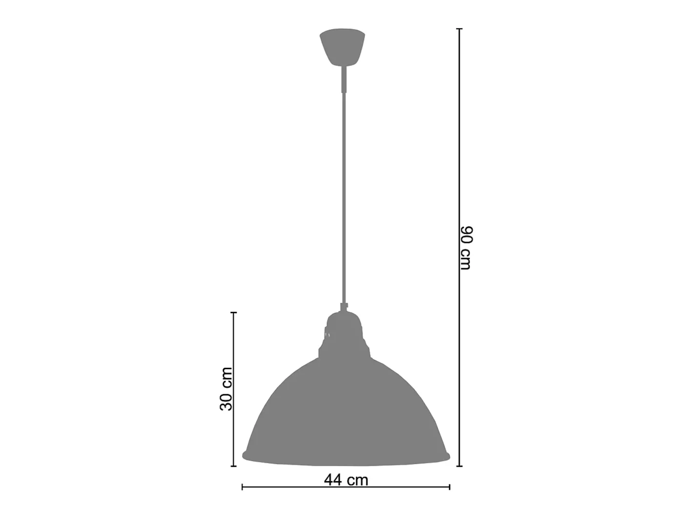 TOSEL Suspensión ,metal,,A90xD44xP44cm Blanco