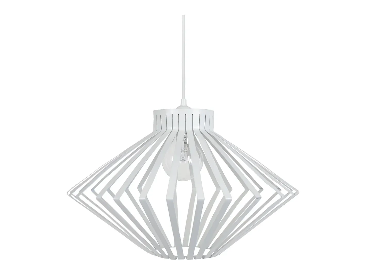 TOSEL Lámpara Suspendida-Suspensión ,metal,,A90x D37xP37cm Blanco