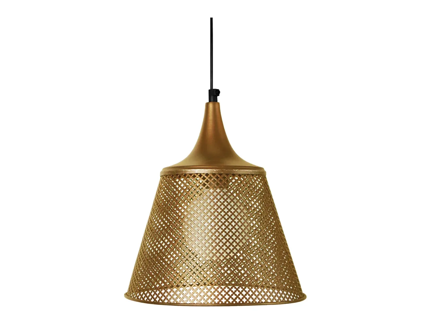 TOSEL Suspensión ,metal, ,A 90x D25xP25cm Dorado