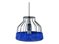 New TOSEL Suspensión ,metal,fibra, ,A 90x D25xP25 cm Azul