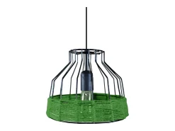 TOSEL Lámpara Suspendida-Suspensión ,metal,fibra,, A 90xD 25x P 25cm Negro