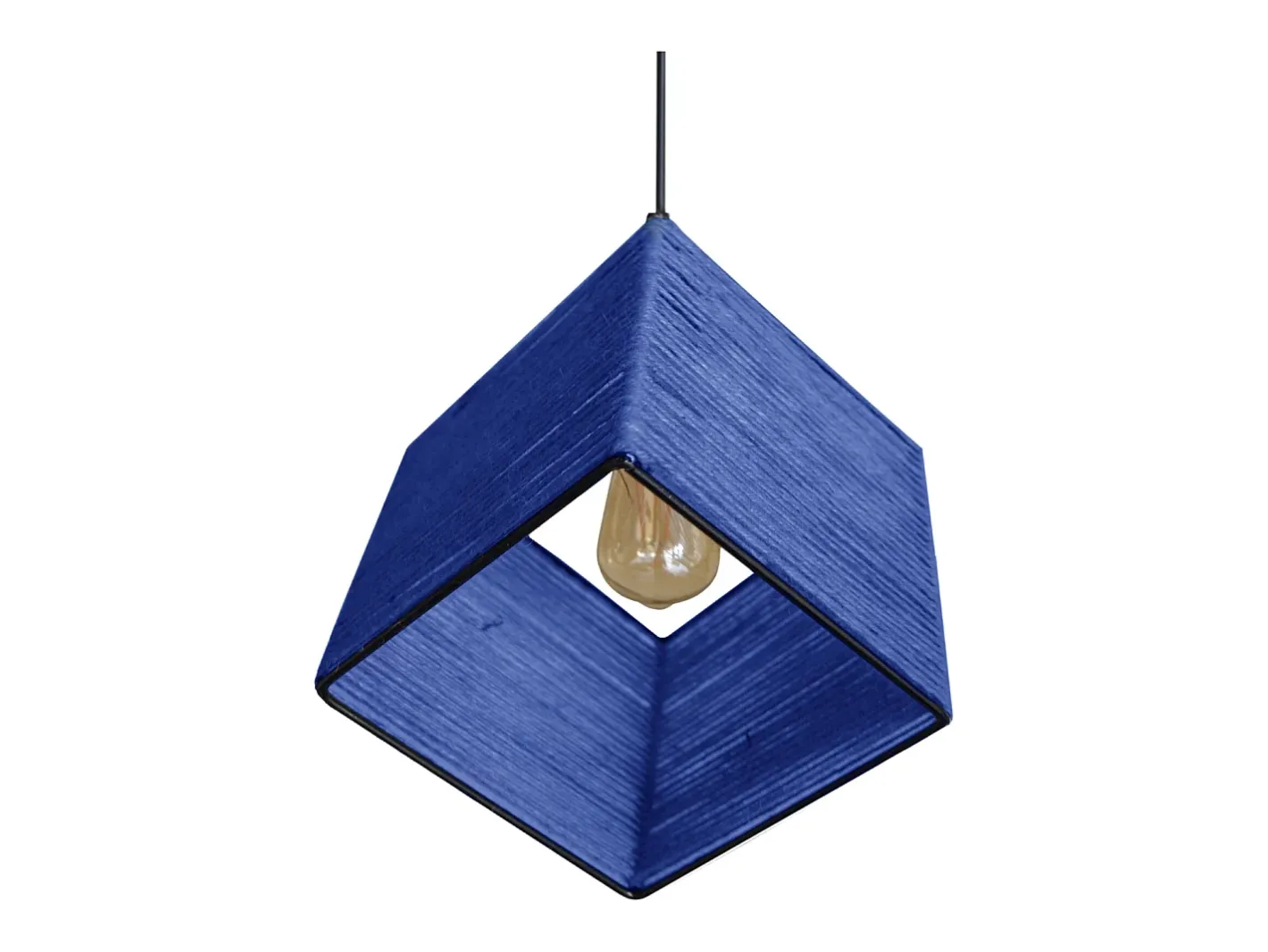 TOSEL Suspensión ,metal-fibra, ,A 90x D20xP20cm Azul Best