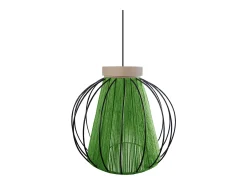 TOSEL Suspensión ,metal-fibra,natural,A 90xD 32x P 32cm Color natural claro