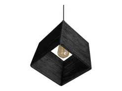 Outlet TOSEL Suspensión ,metal-fibra, ,A90xD20xP20cm Negro