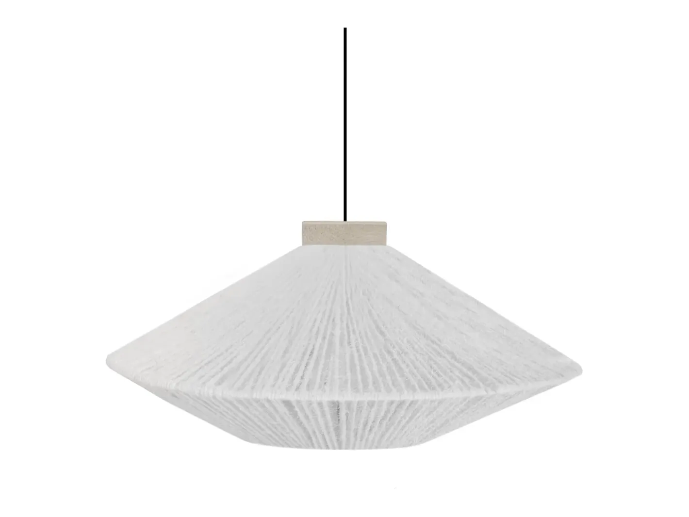 TOSEL Lámpara Suspendida-Suspensión ,metal-fibra,,A90x D 60xP60cm Blanco