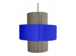 TOSEL Suspensión ,metal-fibra, ,A90xD 30xP30cm Azul Online