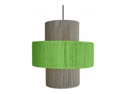Best TOSEL Suspensión ,metal,fibra,natural, A 90xD40xP40cm Color natural claro