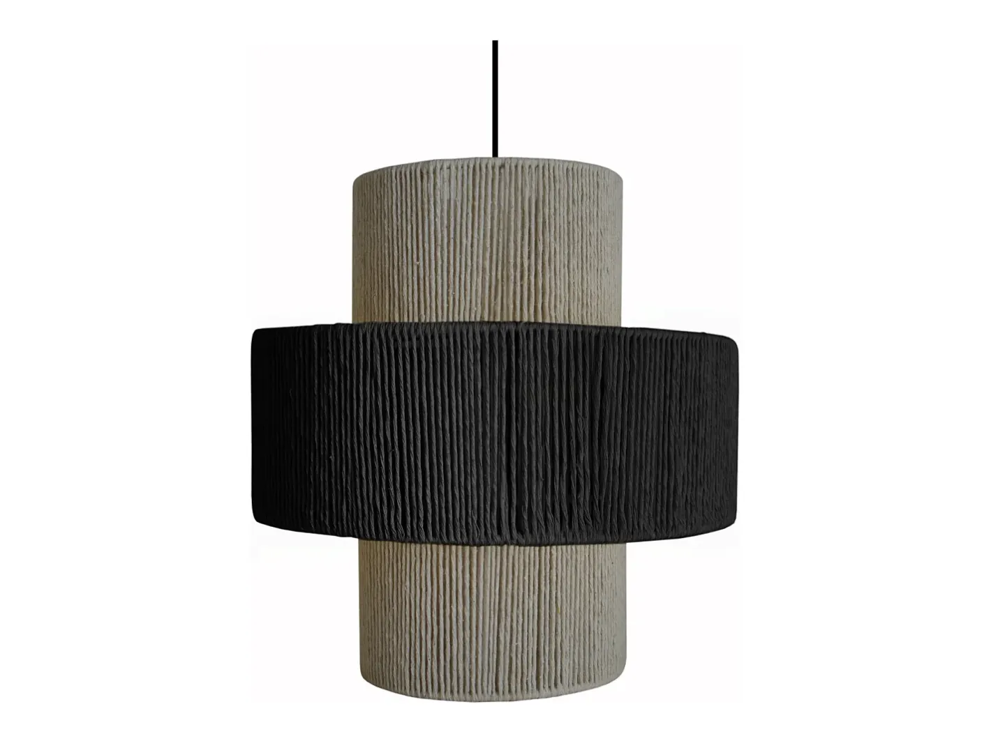 TOSEL Suspensión ,metal,fibra, , A90xD40xP 40cm Negro