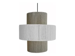 Hot TOSEL Suspensión ,metal-fibra, ,A90xD30xP30cm Blanco