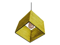 Discount TOSEL Suspensión ,metal-fibra,,A90xD 20x P 20cm Amarillo