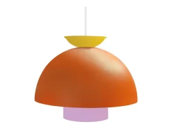 TOSEL Lámpara Suspendida-Suspensión ,metal, ,A110xD30xP30cm Naranja